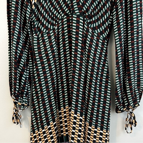 Anthropologie Maeve Gianna Long Sleeve Tunic Mixed Print Multicolor Dress Size 2 - Picture 6 of 14